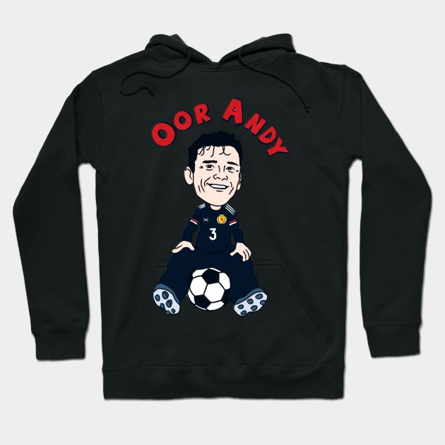 Oor Andy: Tartan Army Version – tribute design for Scotland Captain Andy Robertson Hoodie by KAMcDermott74